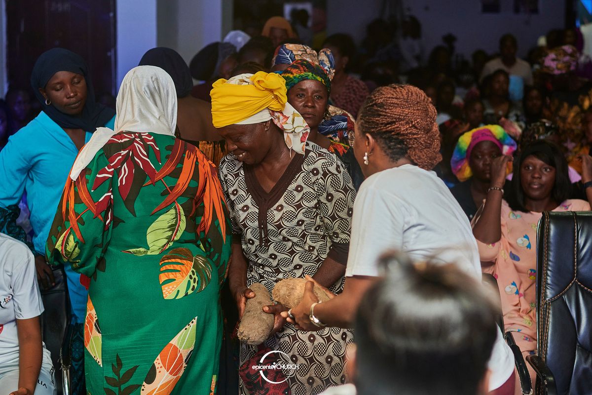 Food items distribution to widows